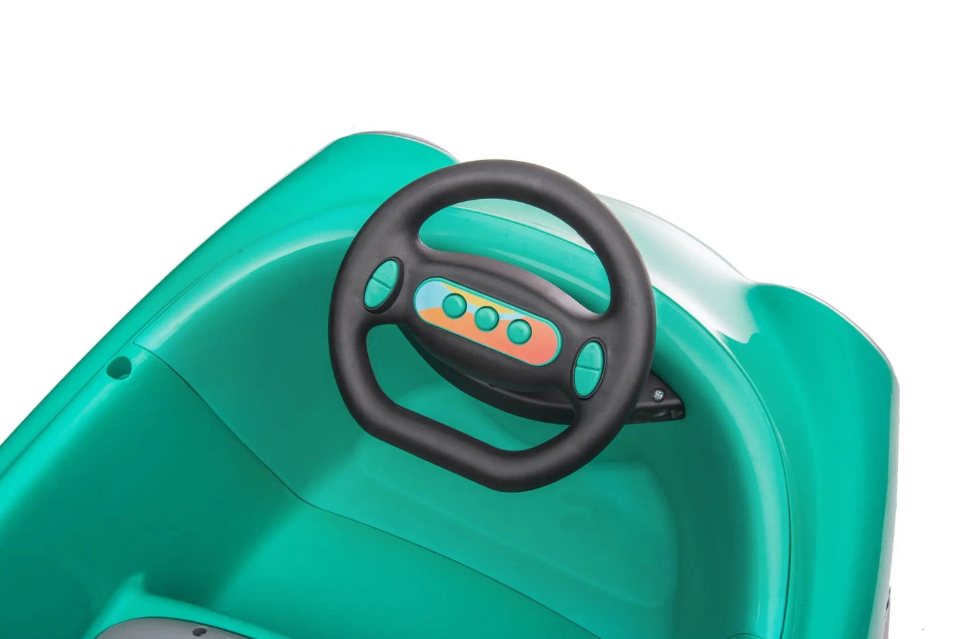 Bumper Car For Kids, 12V Dual Drive 1-6 Years Old Children's Electric Car With Pushrod Dinner Plate USB Bt Music Rocking Horse Mode Anti-Collision Bumper Ride On Car by HouseOfZazla
