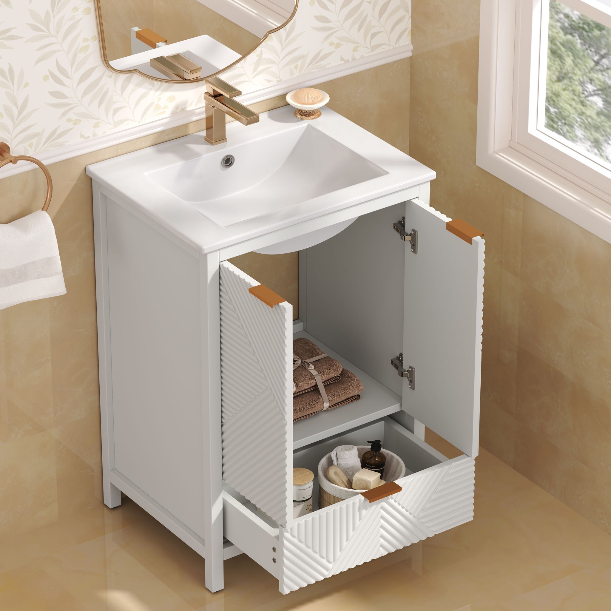 Modern Bathroom Vanity With Sink Combo by HouseOfZazla