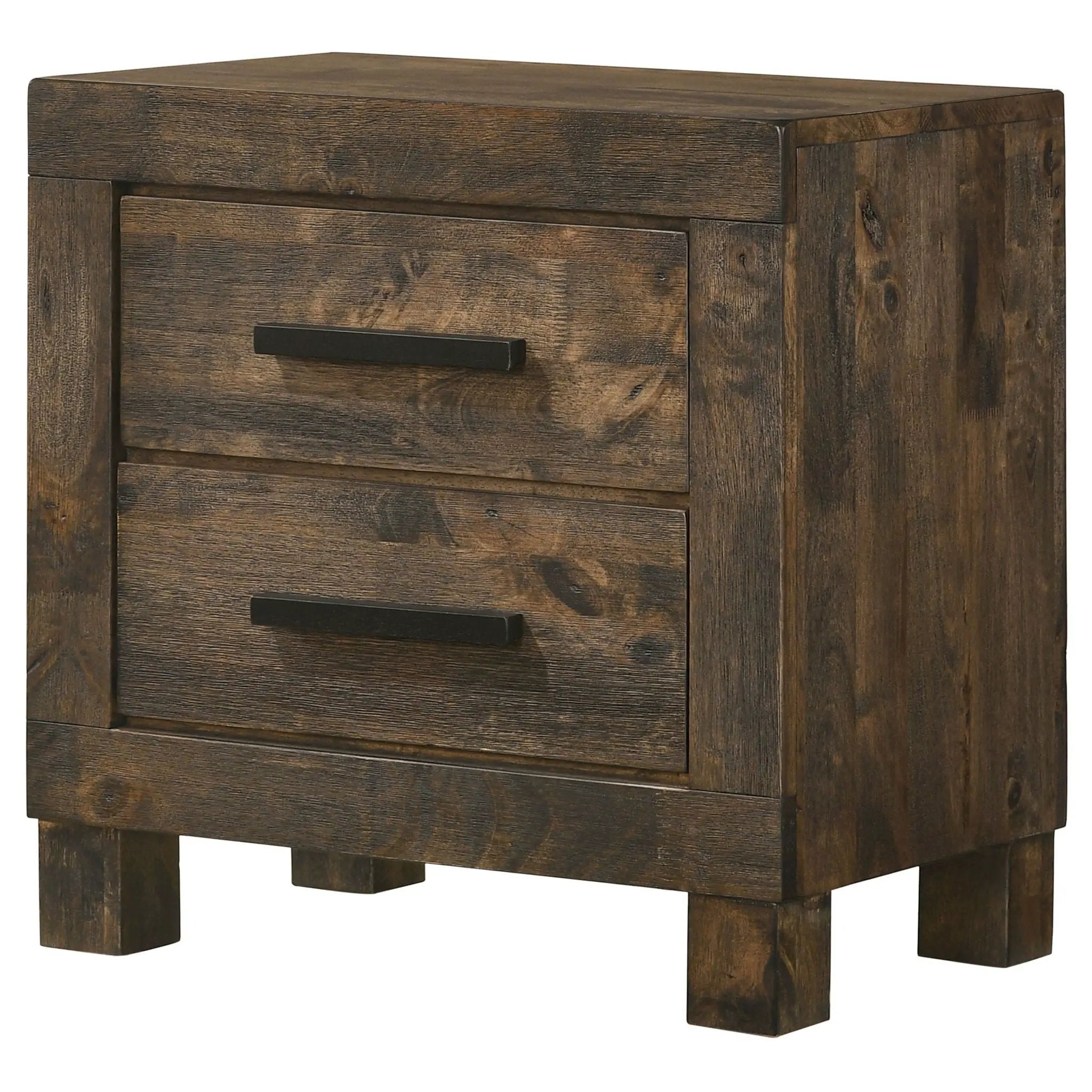 Woodmont 2-drawer Nightstand Rustic Golden Brown by Unique Piece Furniture