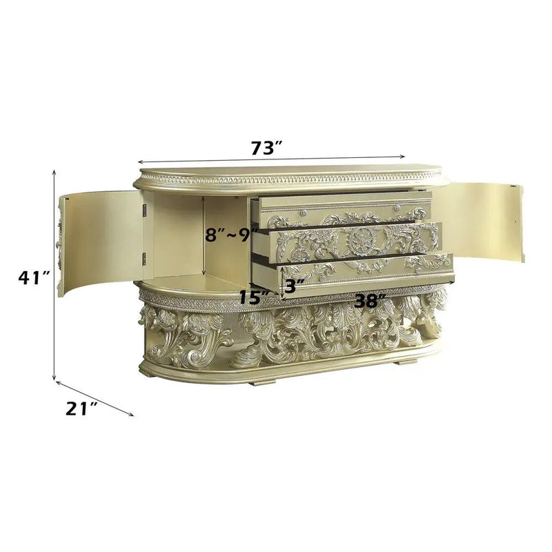 Vatican - Dresser - Champagne Silver by Unique Piece Furniture