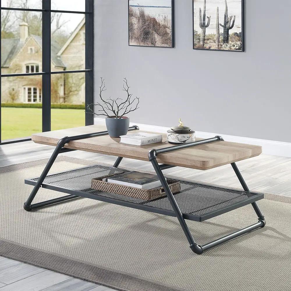 Brantley - Coffee Table - Oak & Sandy Gray by Unique Piece Furniture
