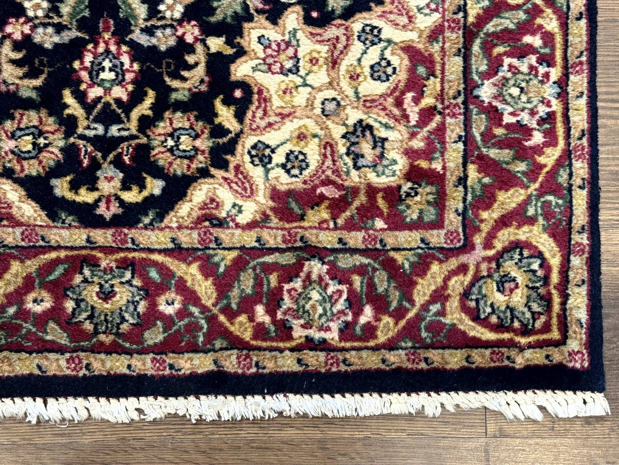 Pak Persian Sarouk Rug 3x5, Navy Blue and Red by Jewel Rugs