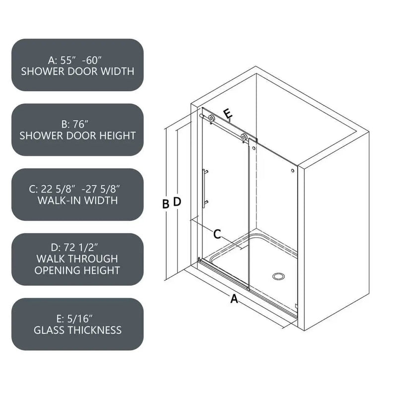 6076 Brushed Shower Door by HouseOfZazla