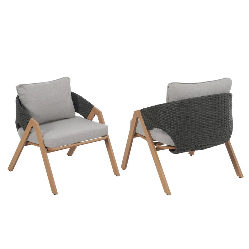 Patio Chair with Cushions (Set of 2) by HouseOfZazla