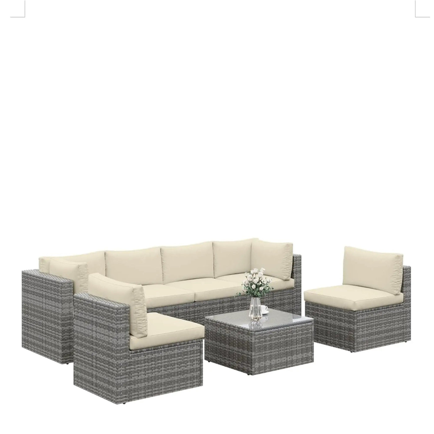 Modern Patio Set With Coffee Table by HouseOfZazla