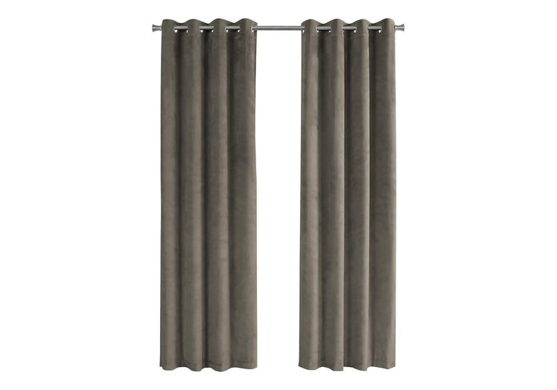 2 Pieces Set, Curtain Panel, Room Darkening, Grommet, Contemporary & Modern by Unique Piece Furniture