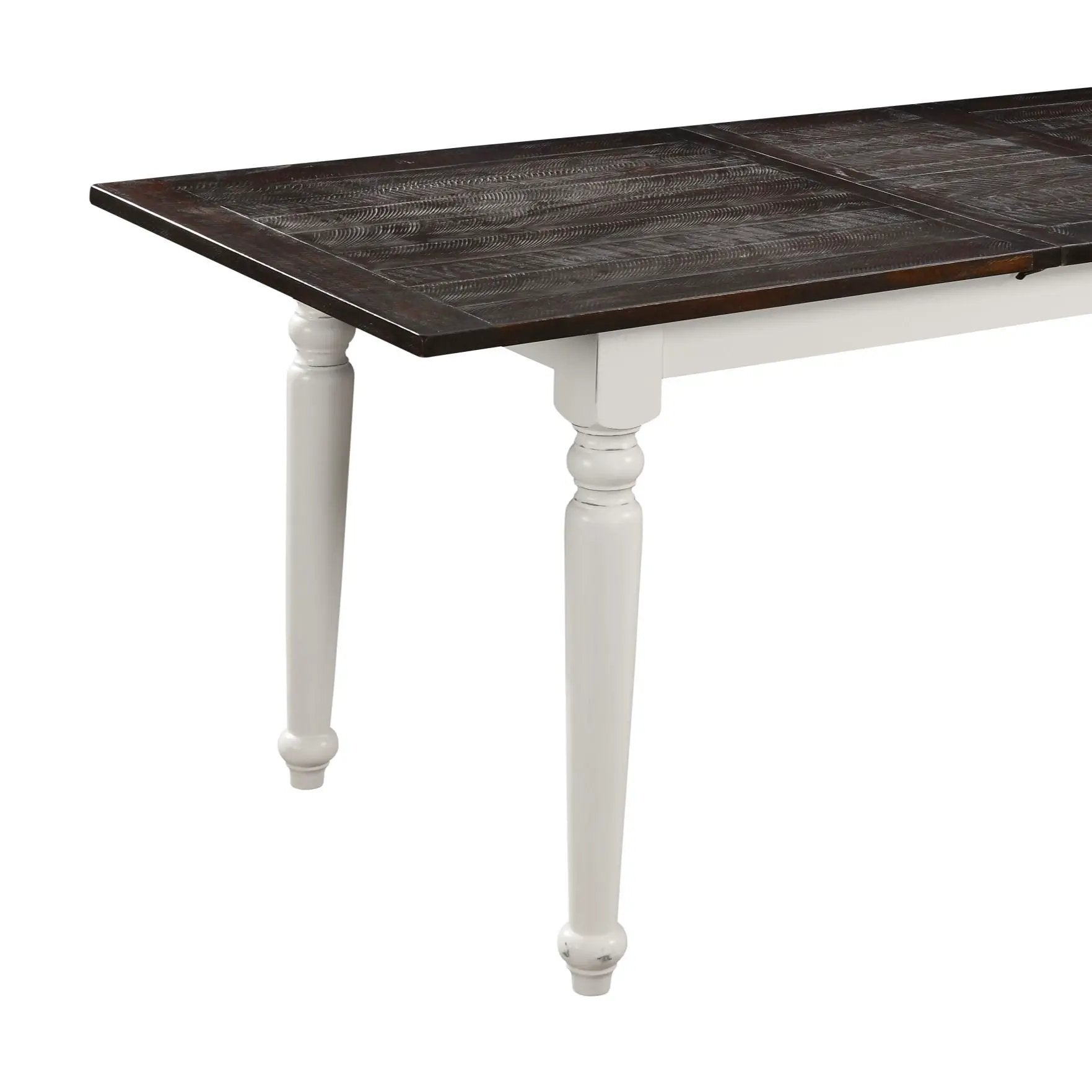 Dining Table With Leaf, Expandable - Brown by HouseOfZazla