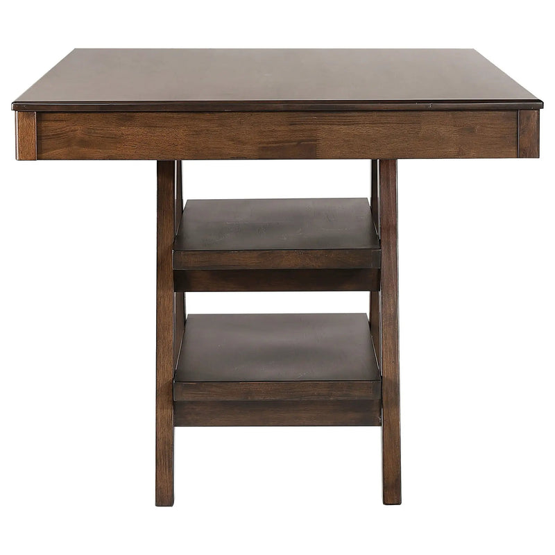 Dewey Rectangular 60-inch Counter Height Dining Table Walnut by Unique Piece Furniture