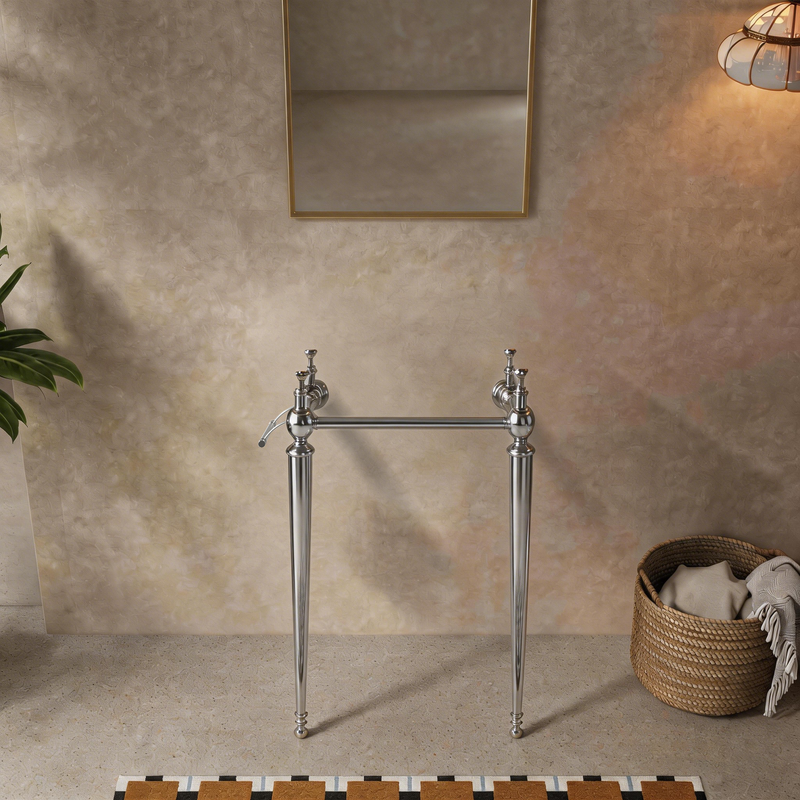 VICI 23" Freestanding Bathroom Vanity Leg Only, No Basin by HouseOfZazla