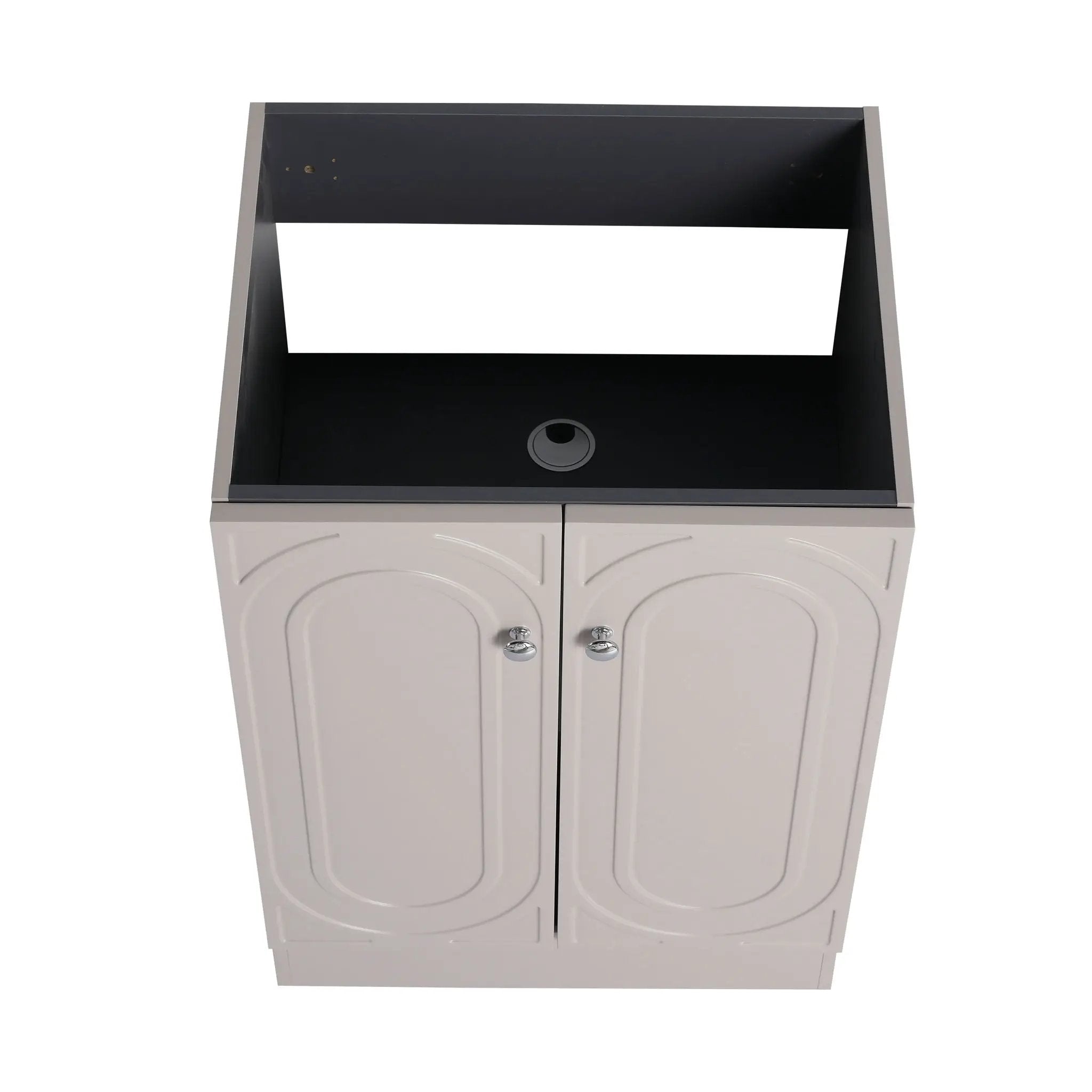 Contemporary Freestanding Bathroom Vanity With Resin Sink & Soft-Close Cabinet Doors by HouseOfZazla
