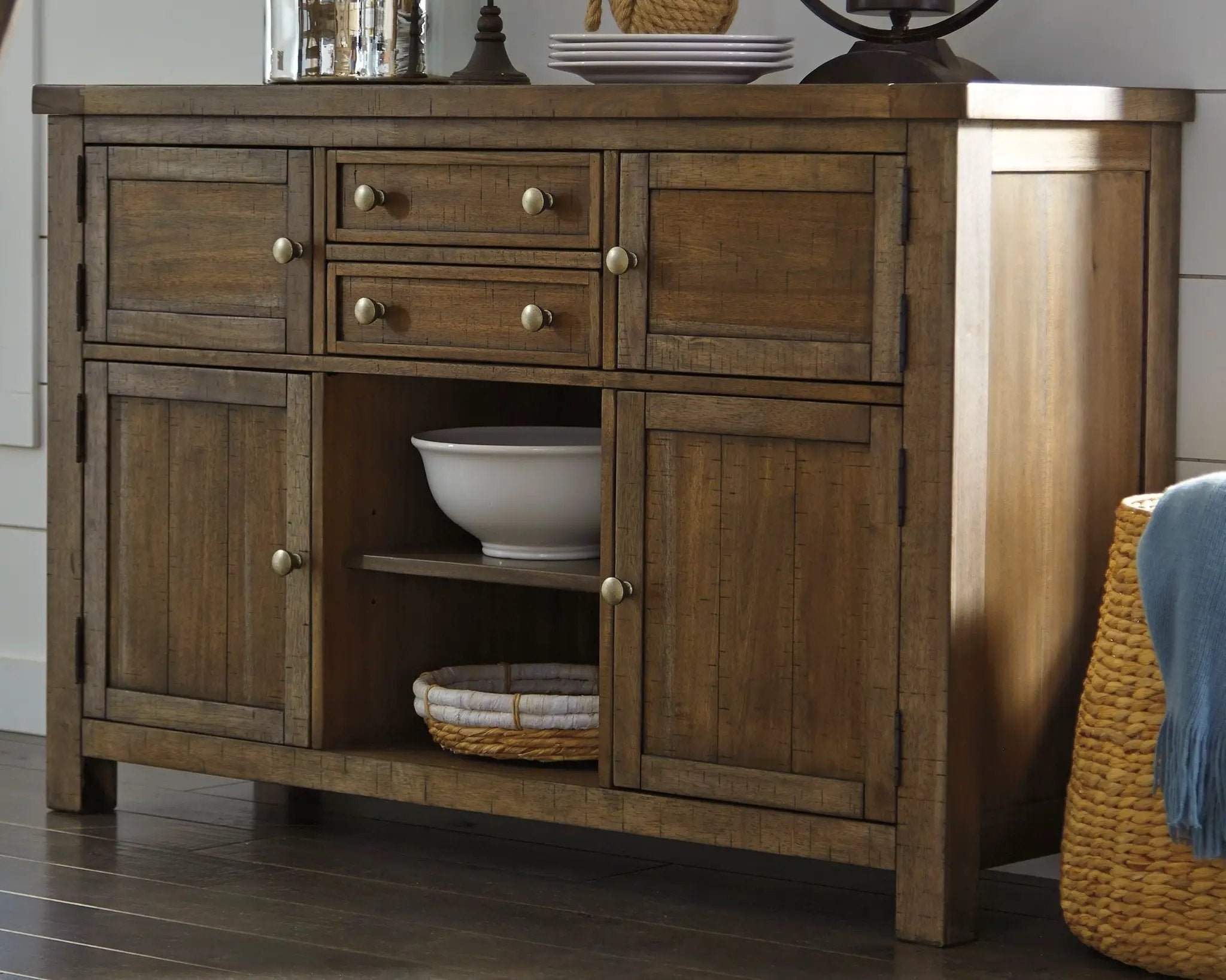Moriville - Dining Room Server - Grayish Brown by Unique Piece Furniture