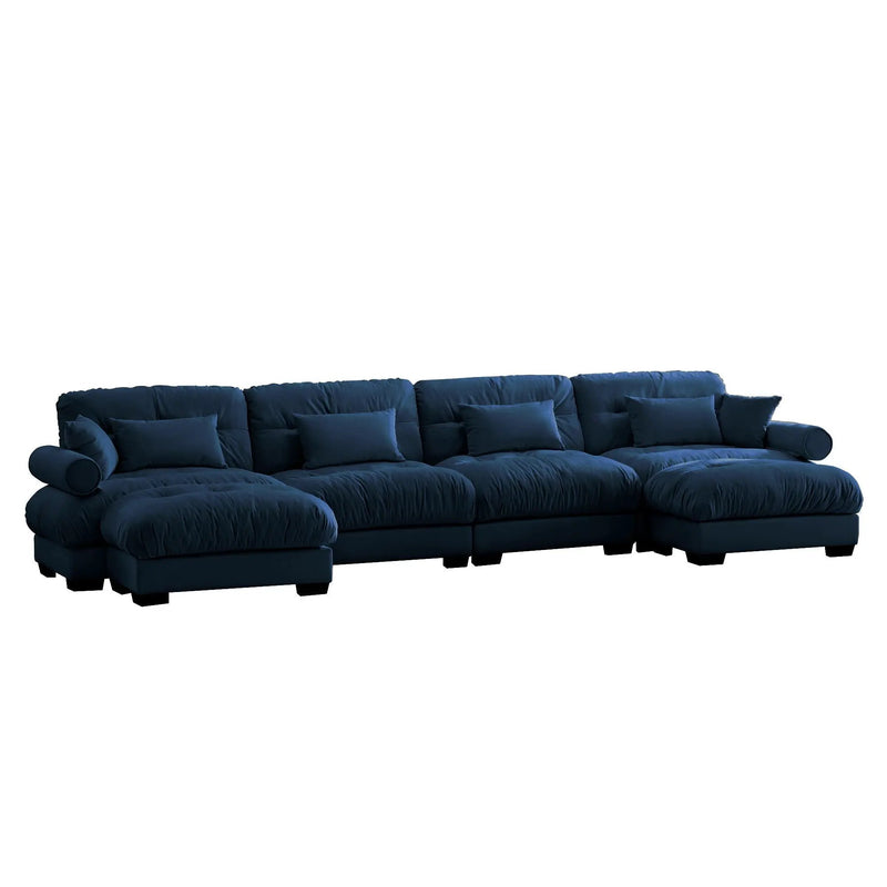 Super Comfort Oversized Modular Sectional Sofa With Movable Ottoman by Unique Piece Furniture
