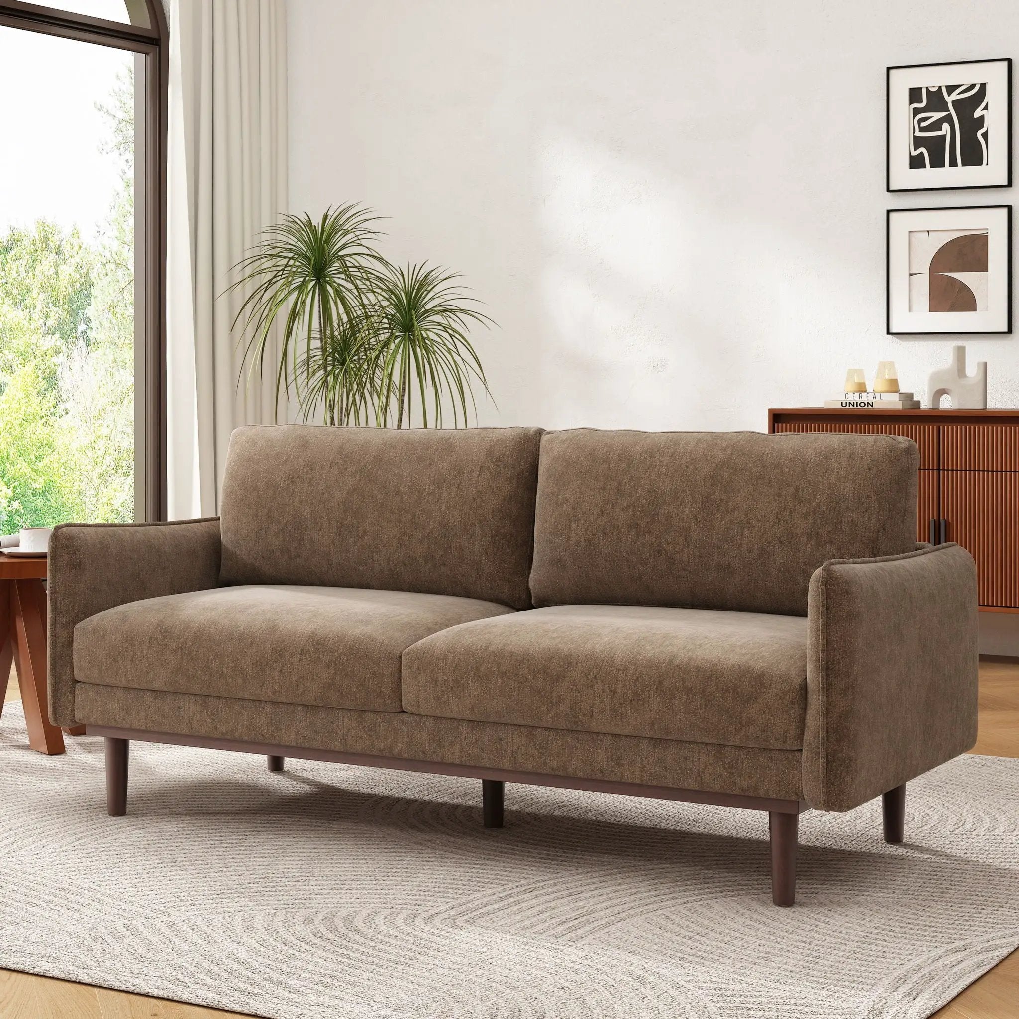 Loveseat Sofa With Spacious Seating by Unique Piece Furniture