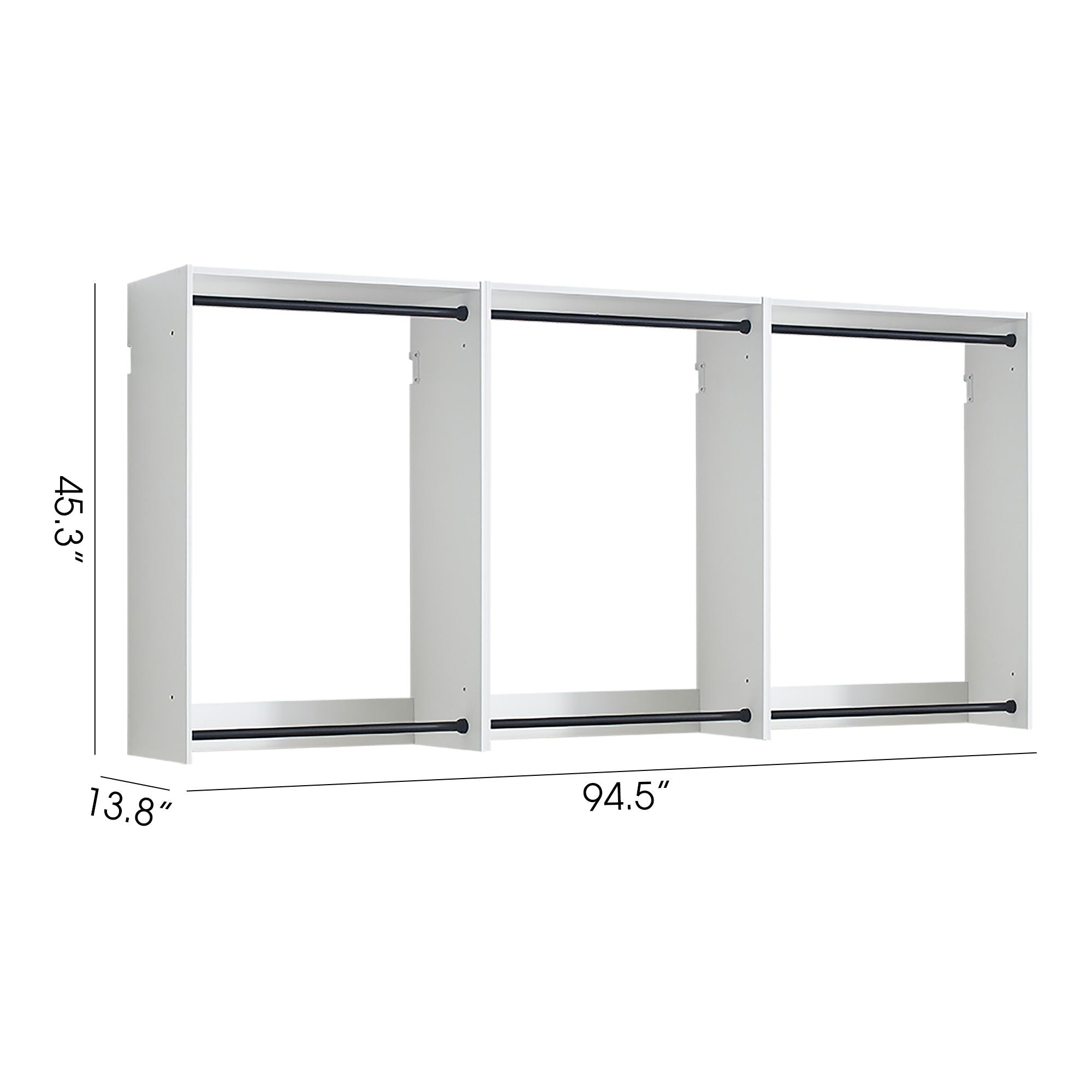 Devi - Wall Mounted Wood Closet System, Modular Units by HouseOfZazla