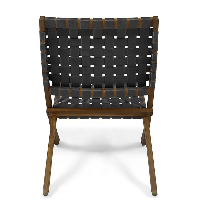 Kayla Outdoor Foldable 2 Seater Chat Set - Brown / Gray by HouseOfZazla