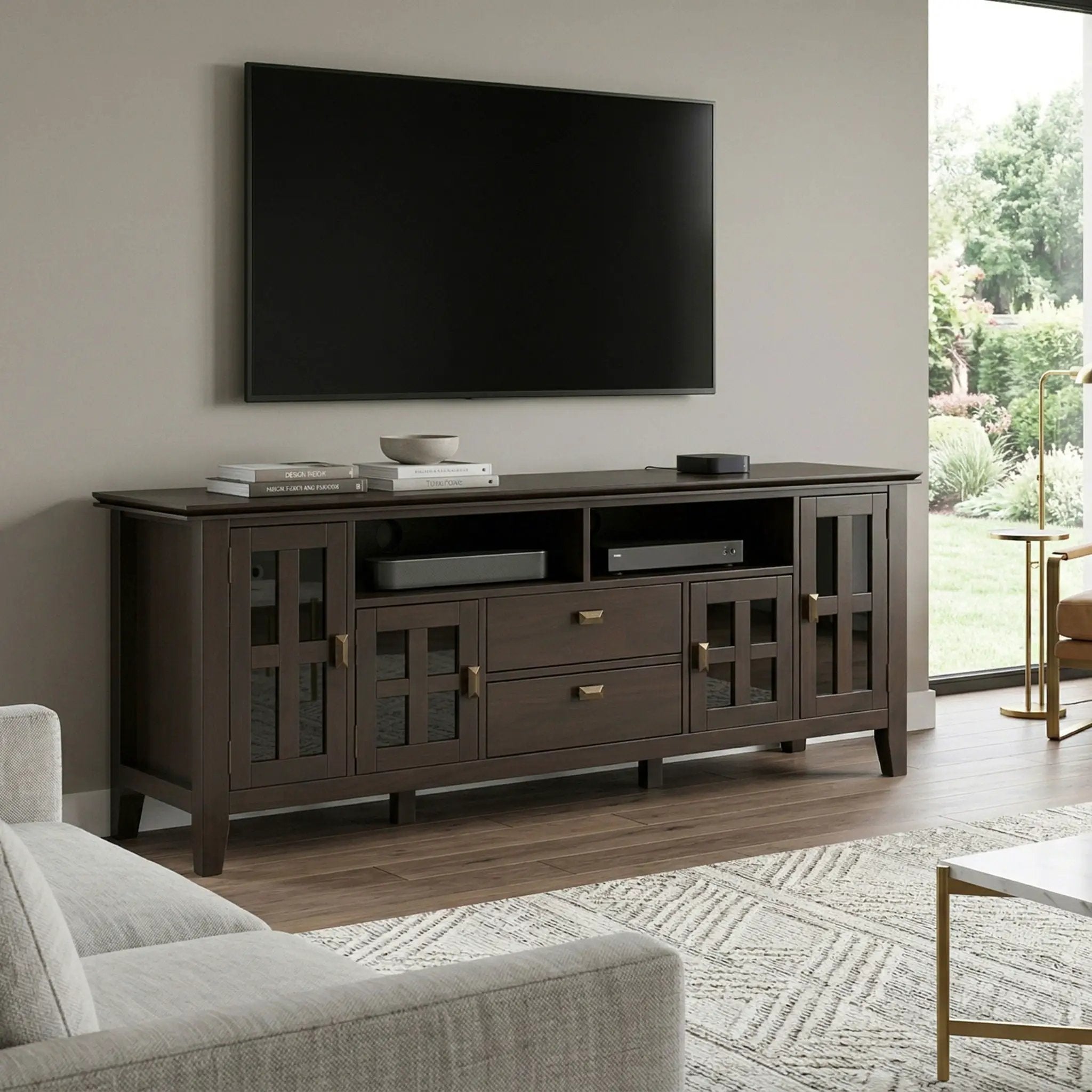 Artisan - TV Media Stand - Tobacco Brown by Unique Piece Furniture