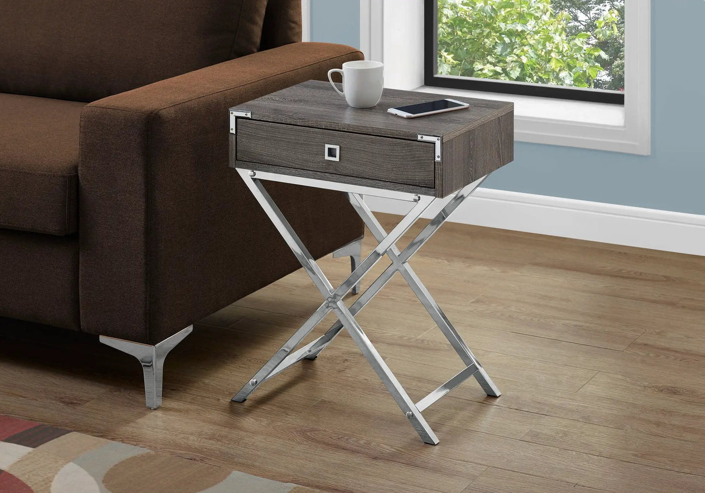 Accent Side Table with Storage Drawer by HouseOfZazla