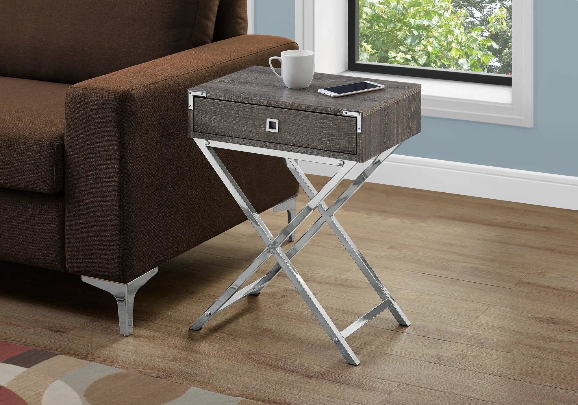 Accent Side Table with Storage Drawer by HouseOfZazla