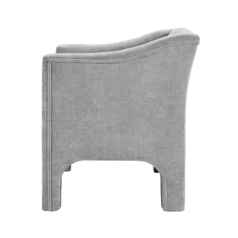 Barrel Accent Chair With Enclosed Arms by HouseOfZazla