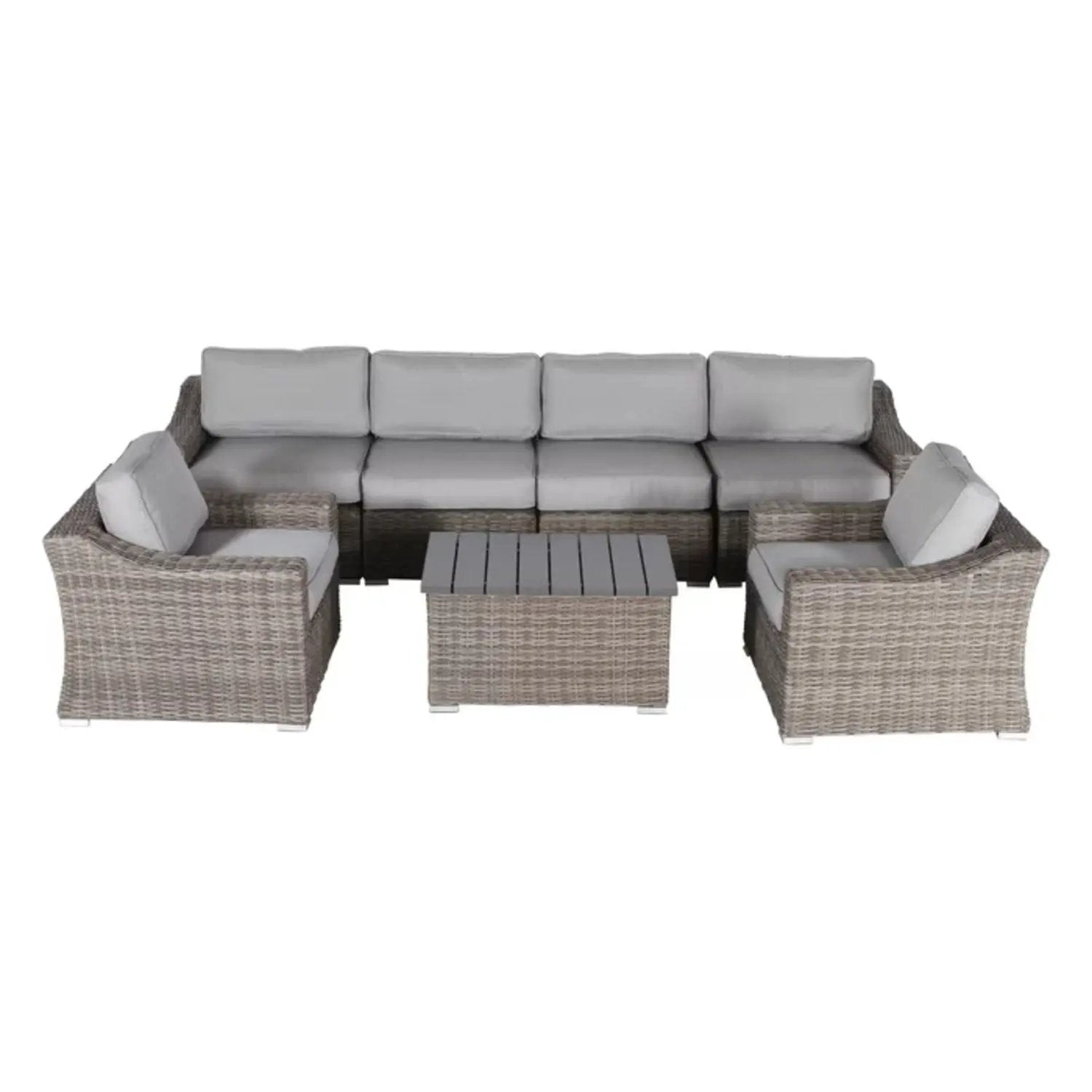 Stylish Sofa Seating Group With Cushions Perfect For Outdoor Gatherings by HouseOfZazla