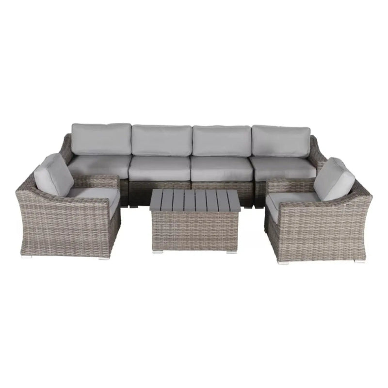 Stylish Sofa Seating Group With Cushions Perfect For Outdoor Gatherings by HouseOfZazla