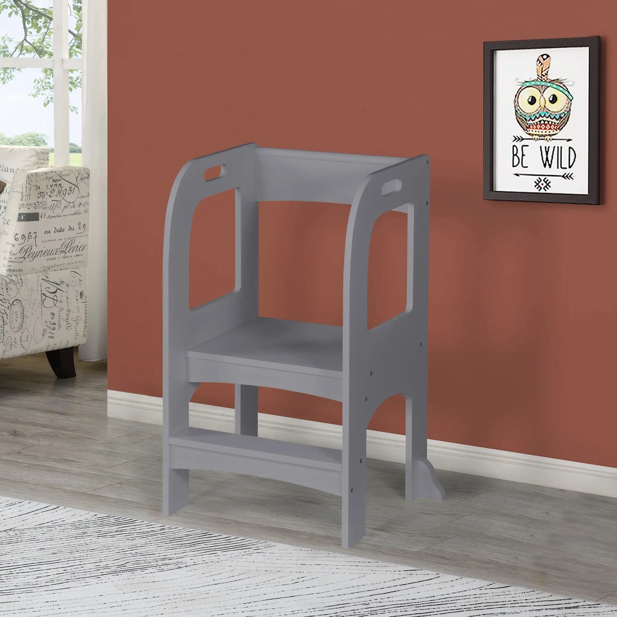 Child Standing Tower, Step Stool For Kids, Toddler Step Stool For Kitchen Counter by Unique Piece Furniture