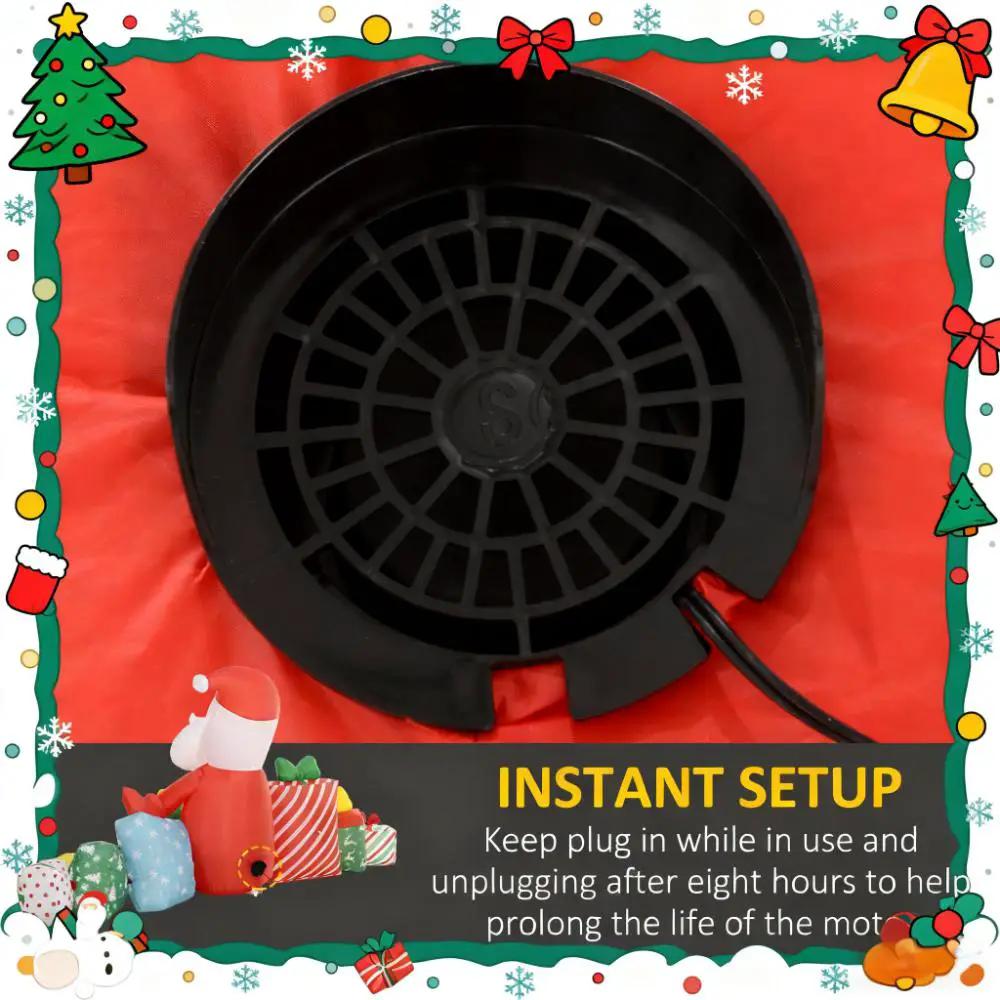 Inflatable Santa Claus And Gift Boxes Outdoor Display by HouseOfZazla
