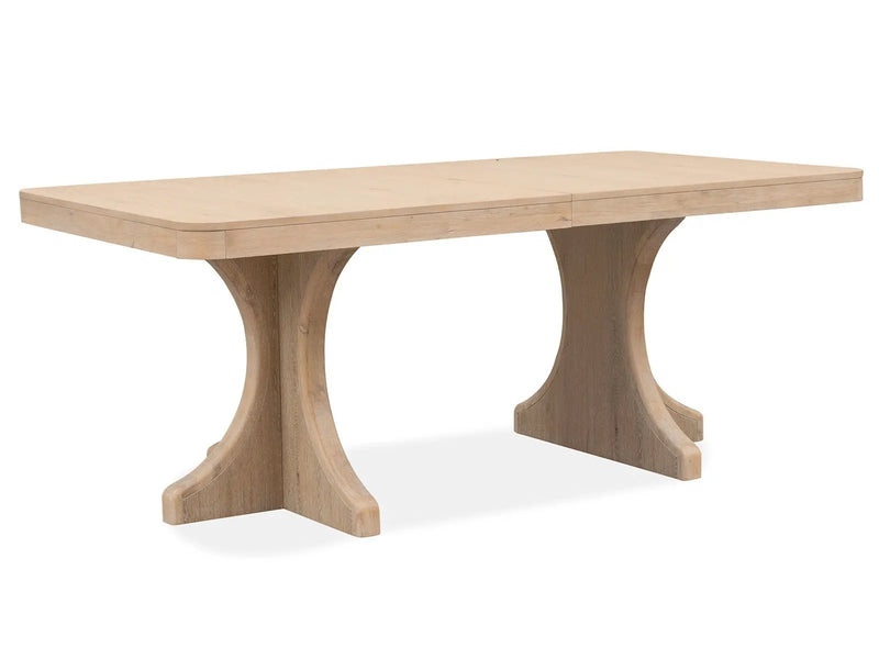 Somerset - Trestle Dining Table - Butternut and Omari Natural by Unique Piece Furniture