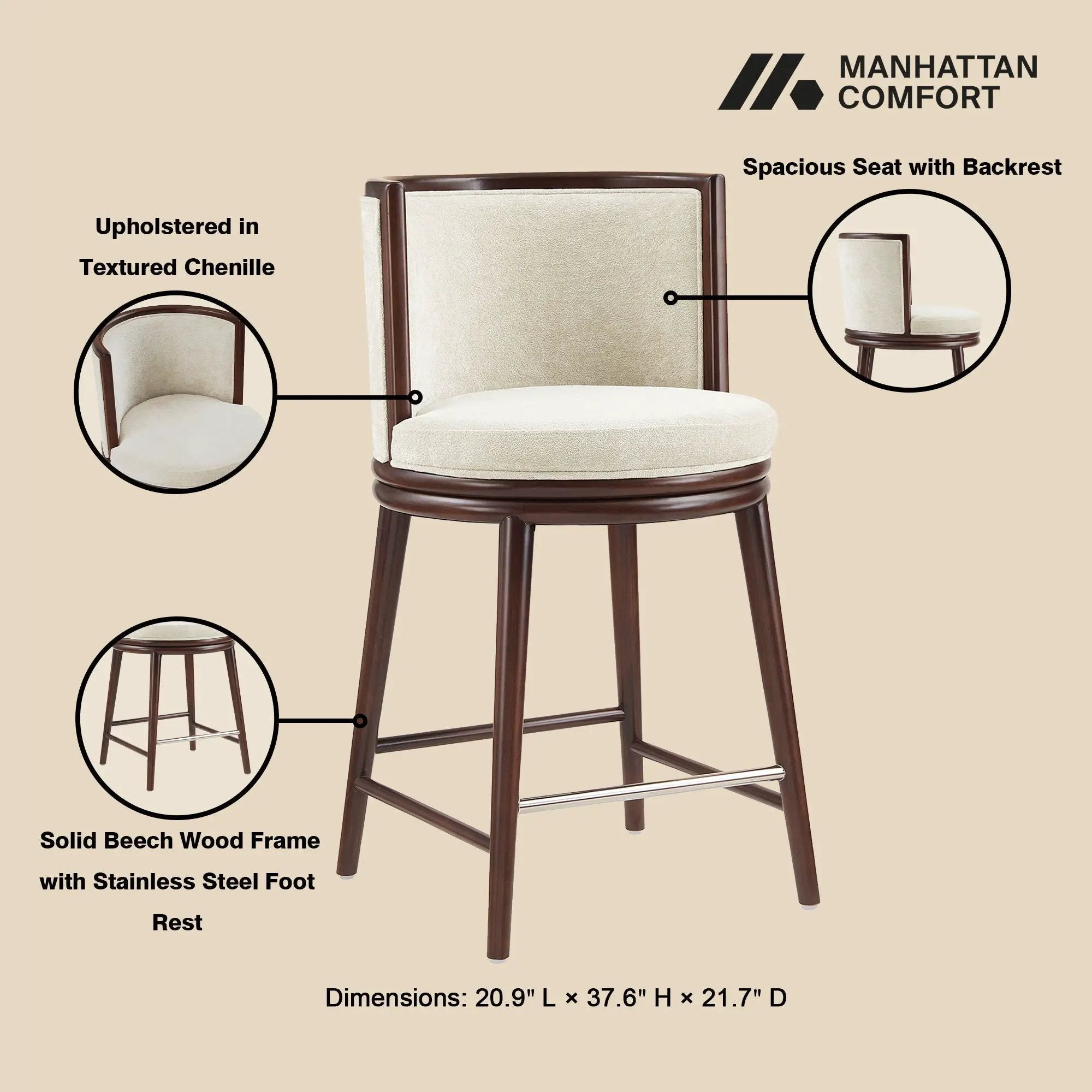 Evalyn - Counter Stool by HouseOfZazla