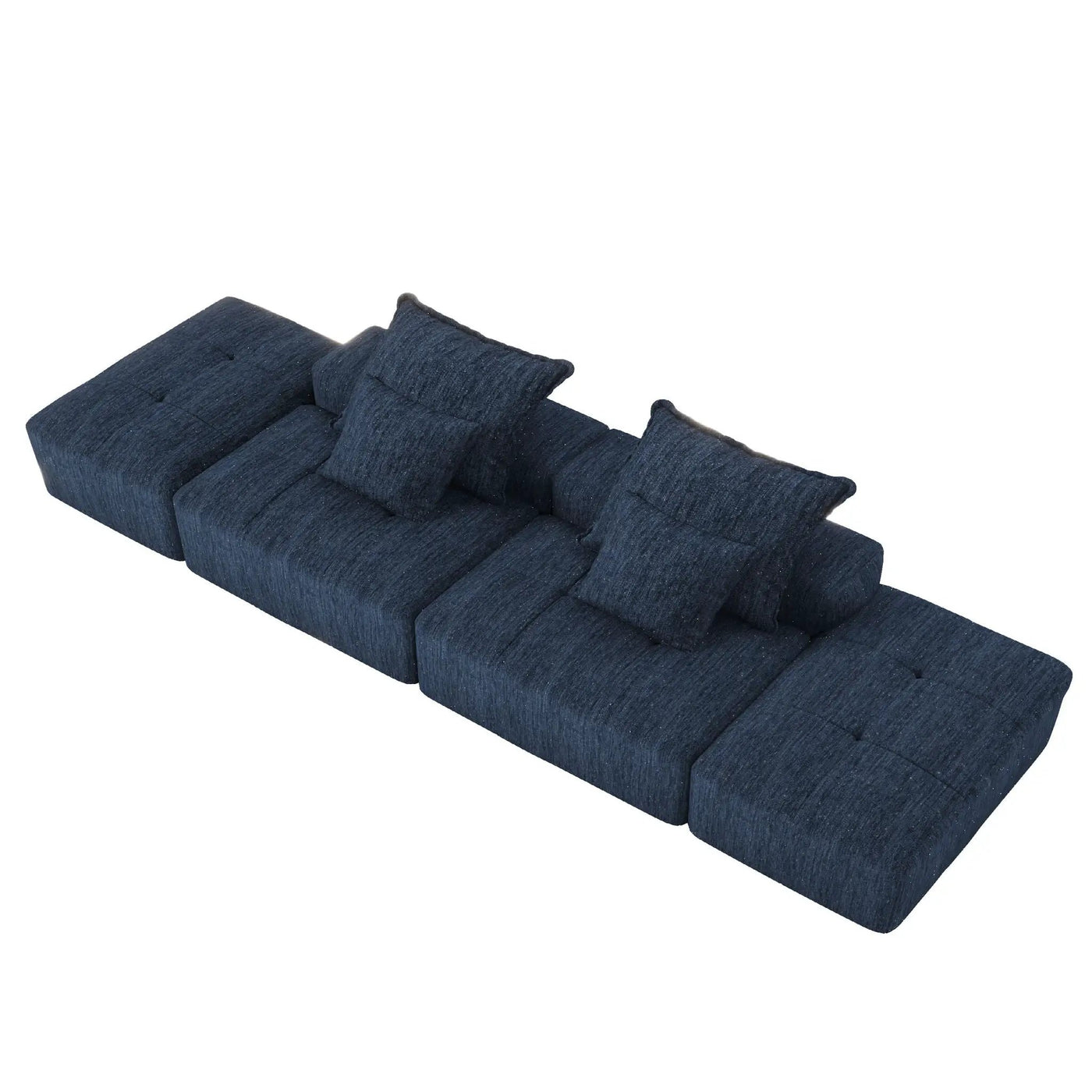 Modern Oversized DIY Combination Modular Sectional Sofa With Pillows by HouseOfZazla