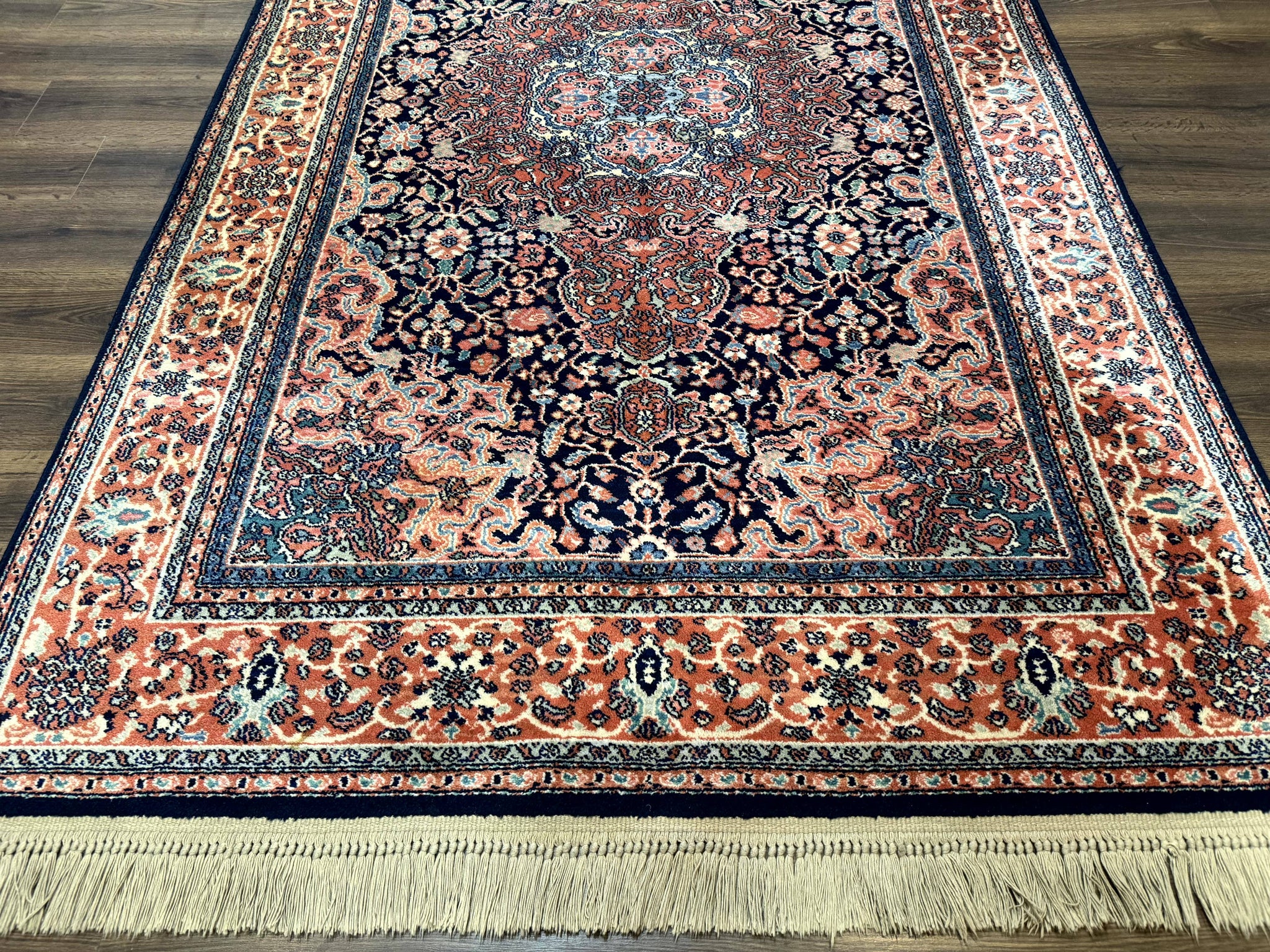 Karastan Rug 5.9 x 9, Kashan Medallion #741, Original Collection 700 Series, Discontinued, Wool Pile by Jewel Rugs