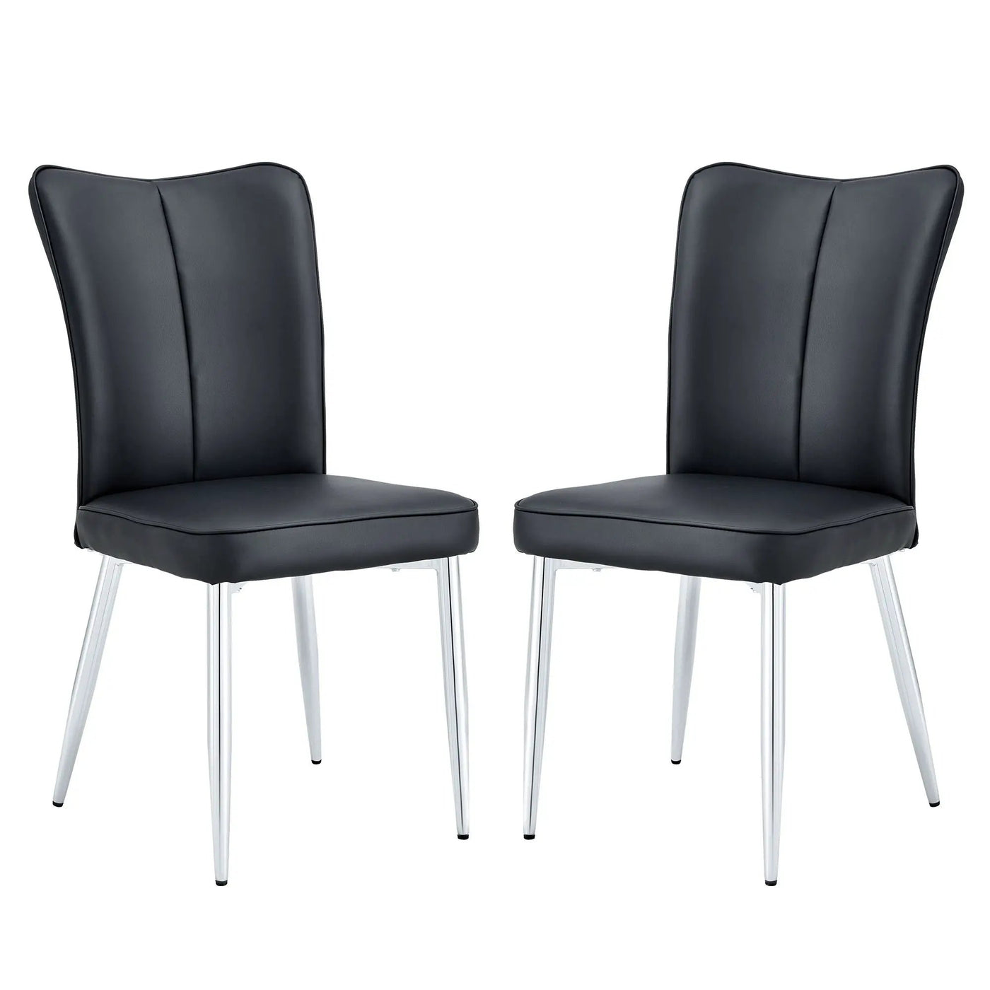 Modern Minimalist Dining Chairs With Metal Legs by HouseOfZazla