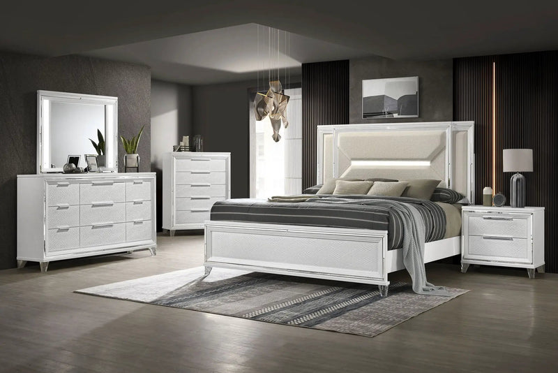 Marmore 5-piece Queen Bedroom Set White by Unique Piece Furniture