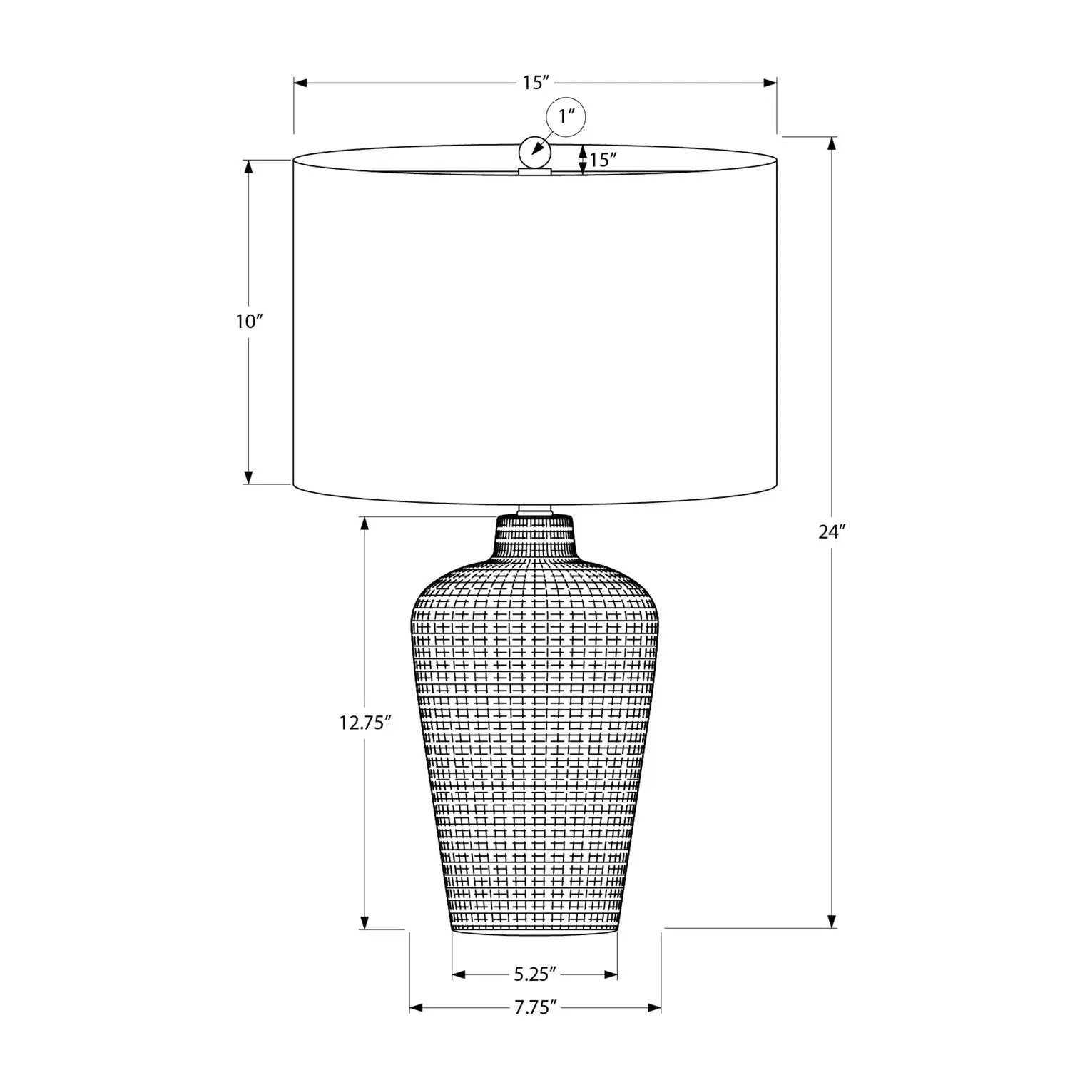 Table Lamp, Lighting, Contemporary - Black by Unique Piece Furniture