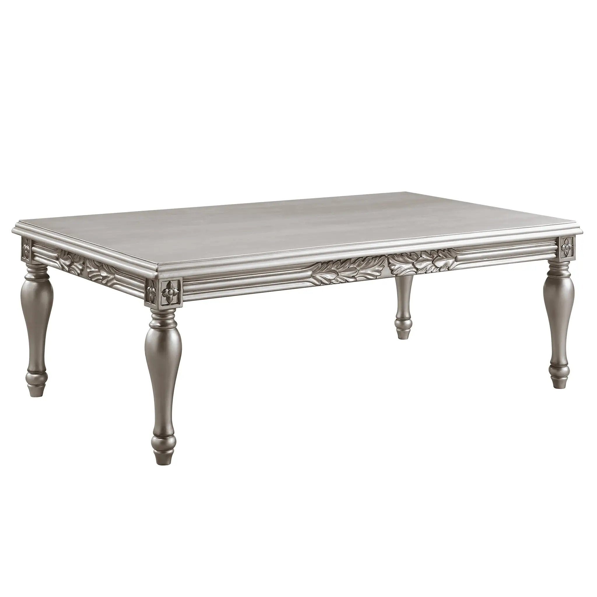 Pelumi Platinum Finish Coffee Table by HouseOfZazla