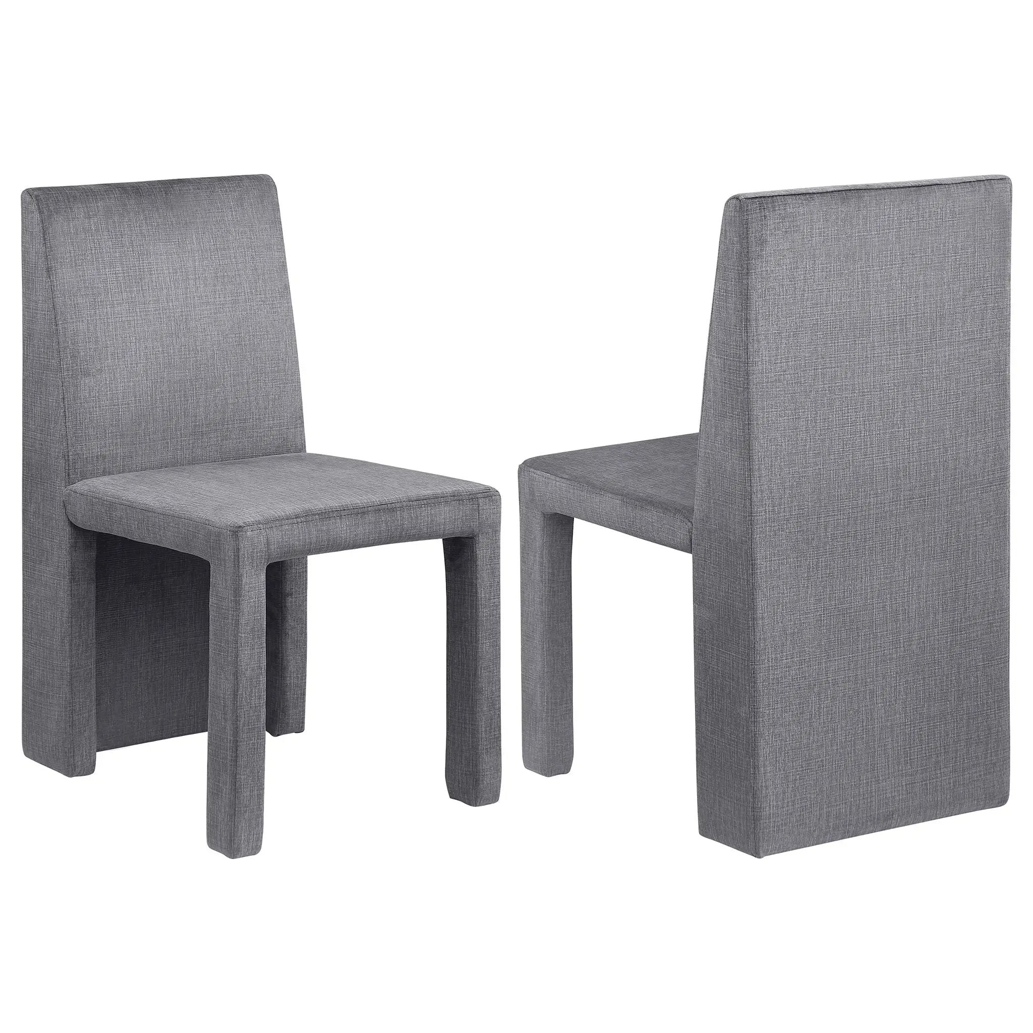 Santa Cruz - Upholstered Dining Side Chair (Set of 2) - Gray by HouseOfZazla