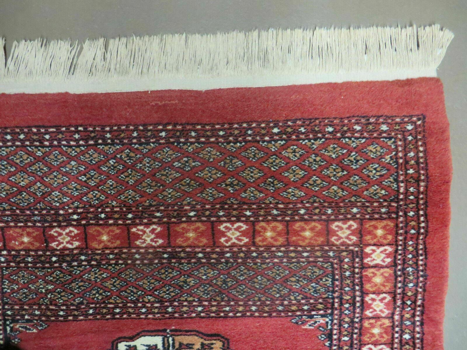 2' 8" X 10' Vintage Handmade Bokhara Turkoman Pakistani Wool Runner Rug Nice by Jewel Rugs
