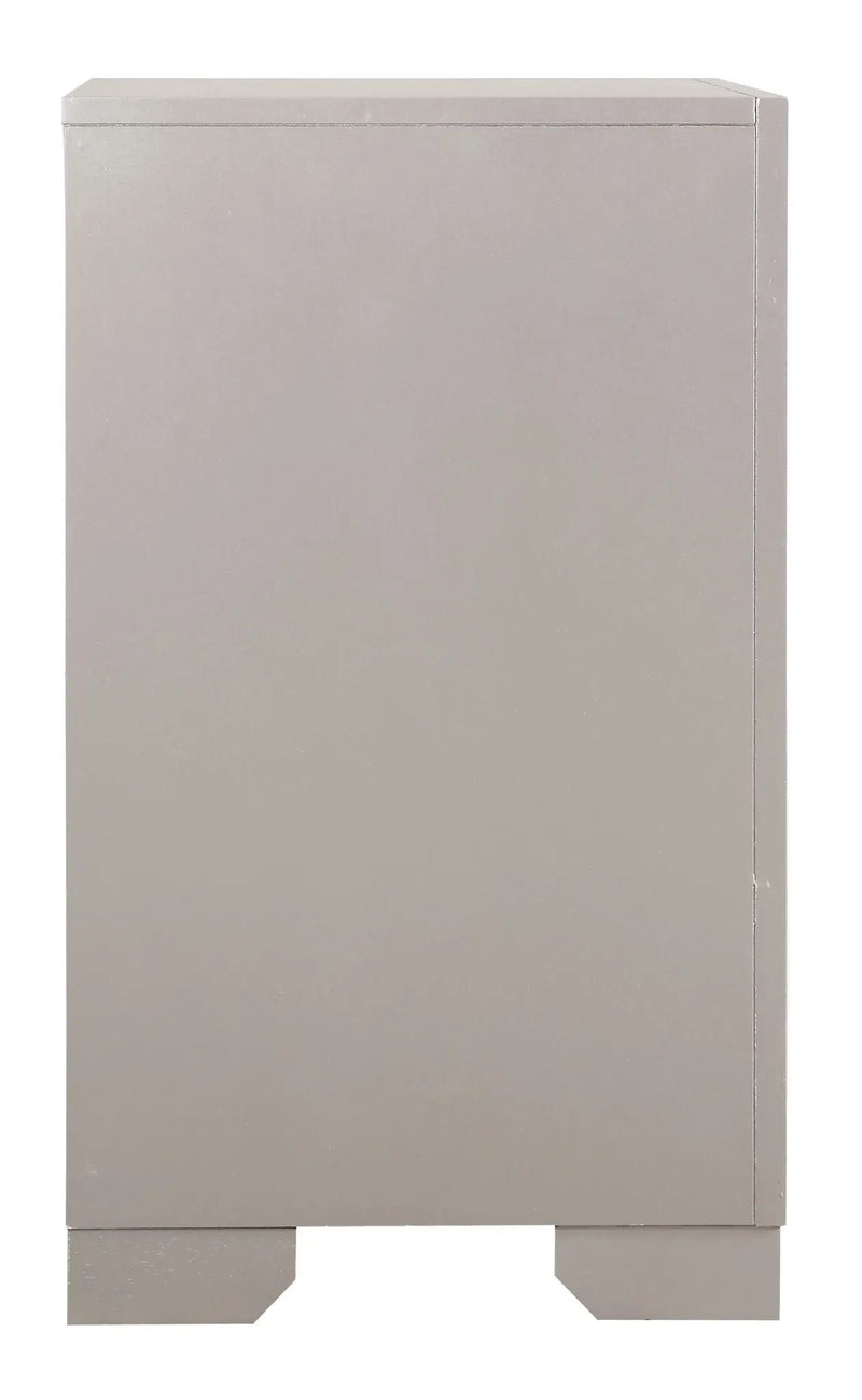 Elegant Nightstand - Silver Champagne by Unique Piece Furniture