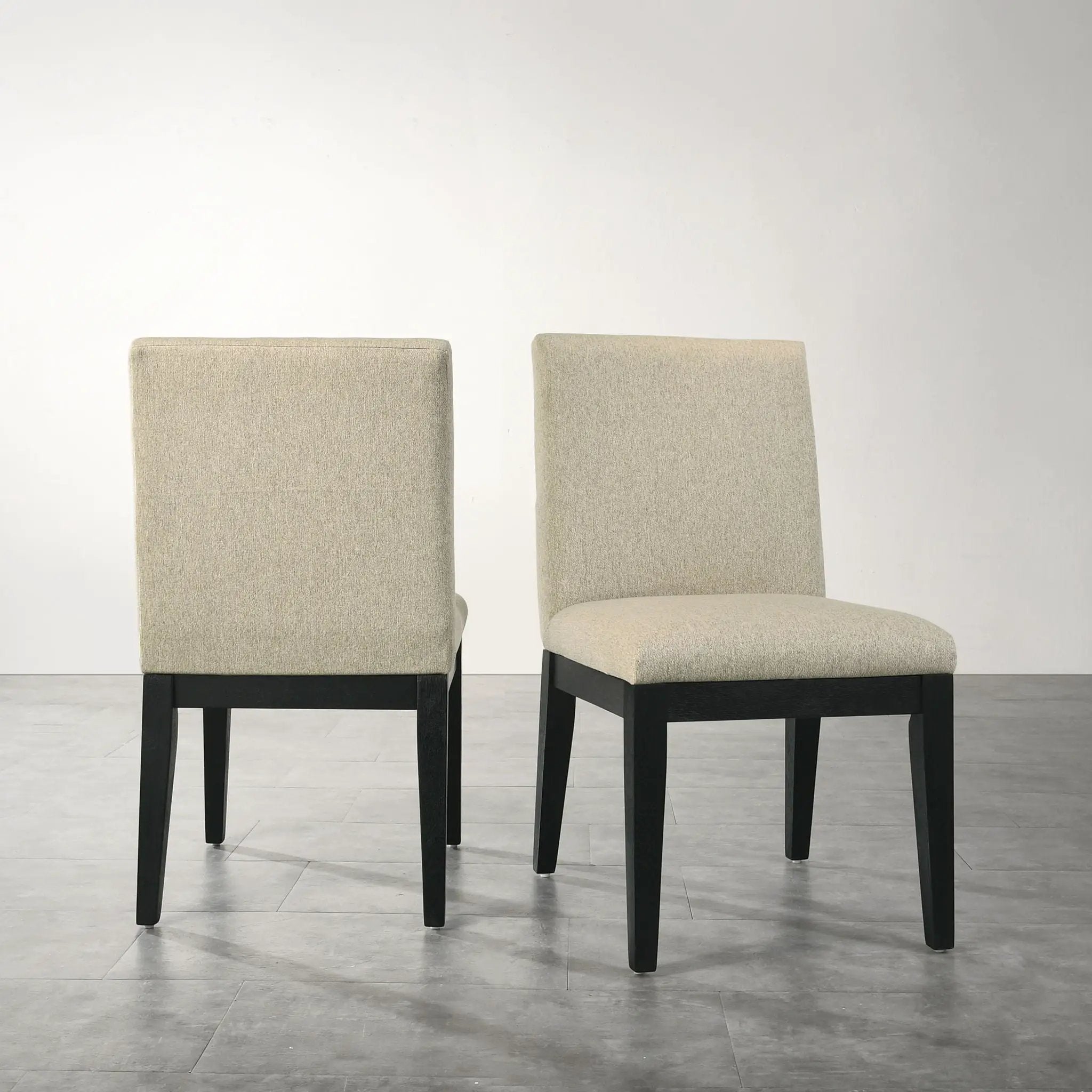 Roundhill Furniture - Rocco Contemporary Solid Wood Dining Chairs (Set of 2) - Beige by Unique Piece Furniture