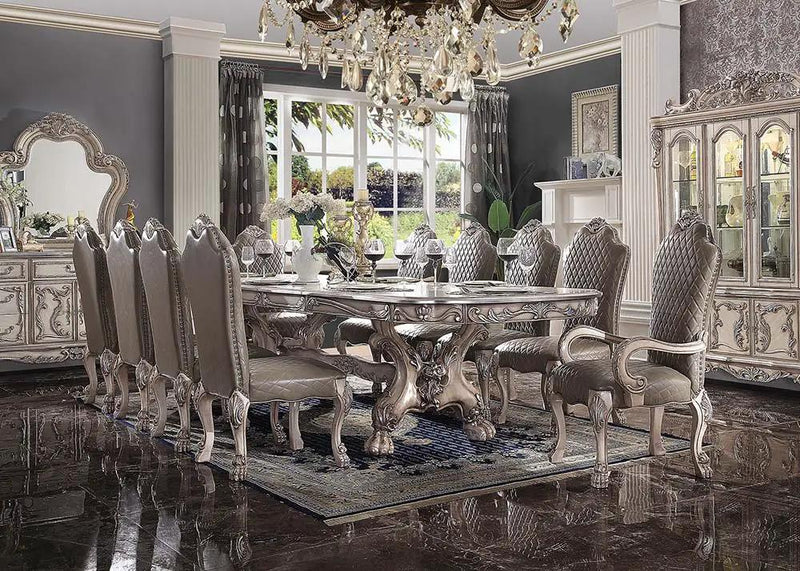 Dresden - Dining Table - Vintage Bone White by Unique Piece Furniture