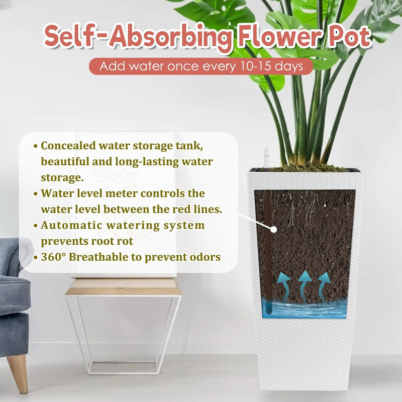 Indoor Outdoor Planter With Automatic Watering System by HouseOfZazla