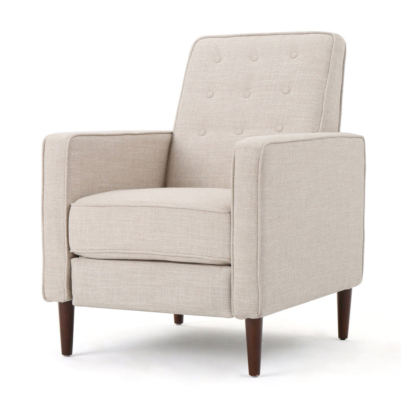 Mid-Century Modern Recliner With Button Tufted Waffle Stitch by HouseOfZazla