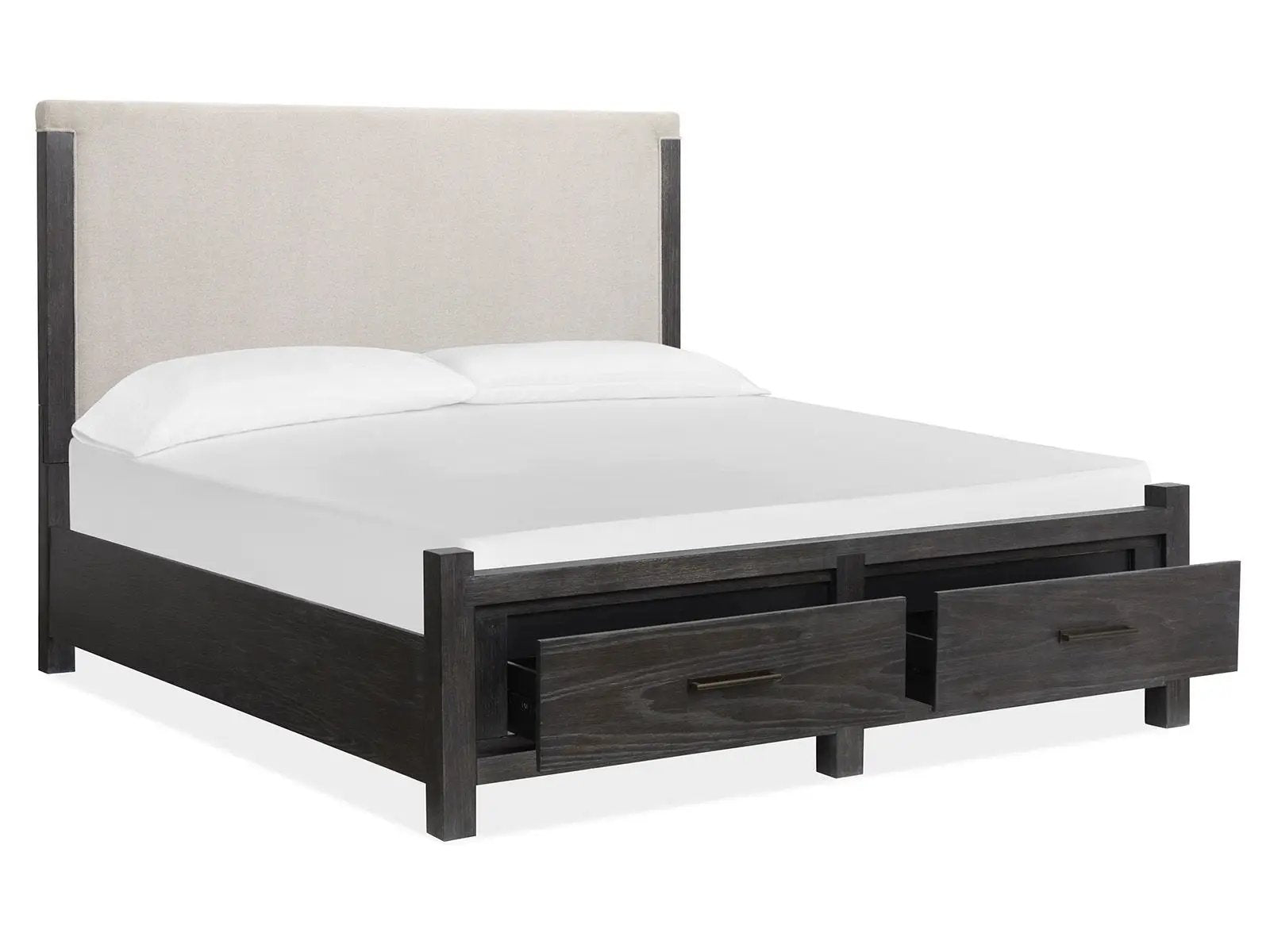 Plum Creek - Upholstered Panel Storage Bed by Unique Piece Furniture