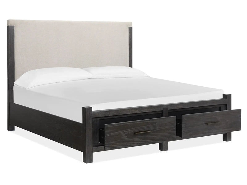 Plum Creek - Upholstered Panel Storage Bed by Unique Piece Furniture