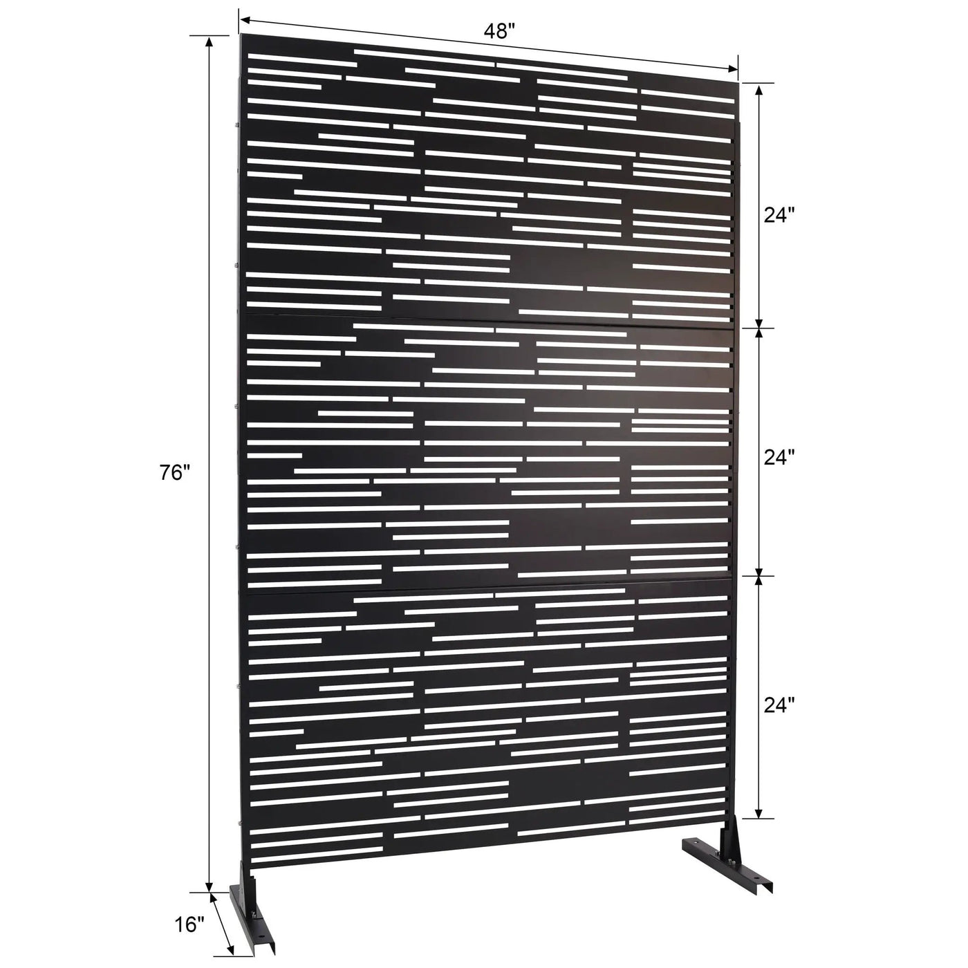 Outdoor & Indoor Freestanding Metal Privacy Screen by Unique Piece Furniture