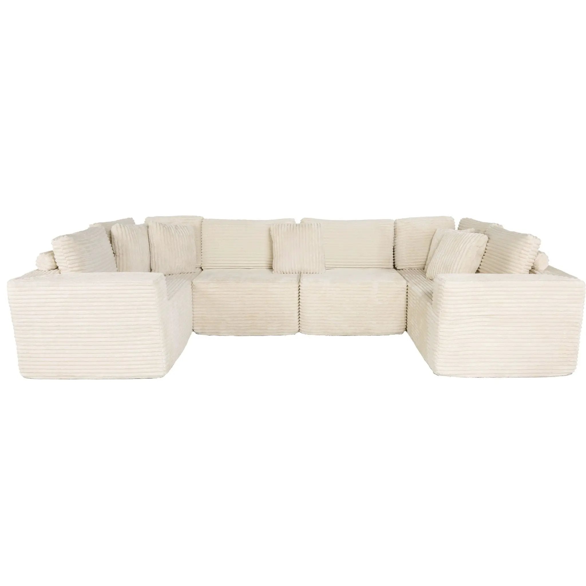 Modular U Shaped Sectional Sofa With Reversible Design by HouseOfZazla