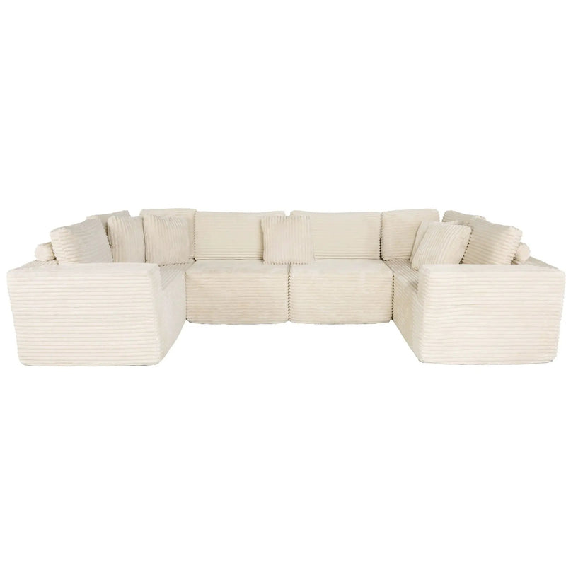 Modular U Shaped Sectional Sofa With Reversible Design by HouseOfZazla