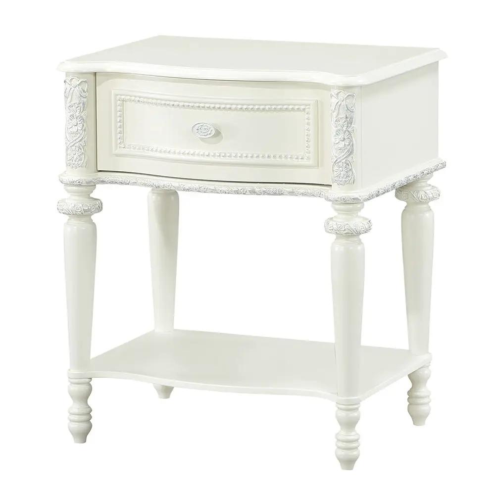 Dorothy - Nightstand With 1 Drawer - Ivory by Unique Piece Furniture