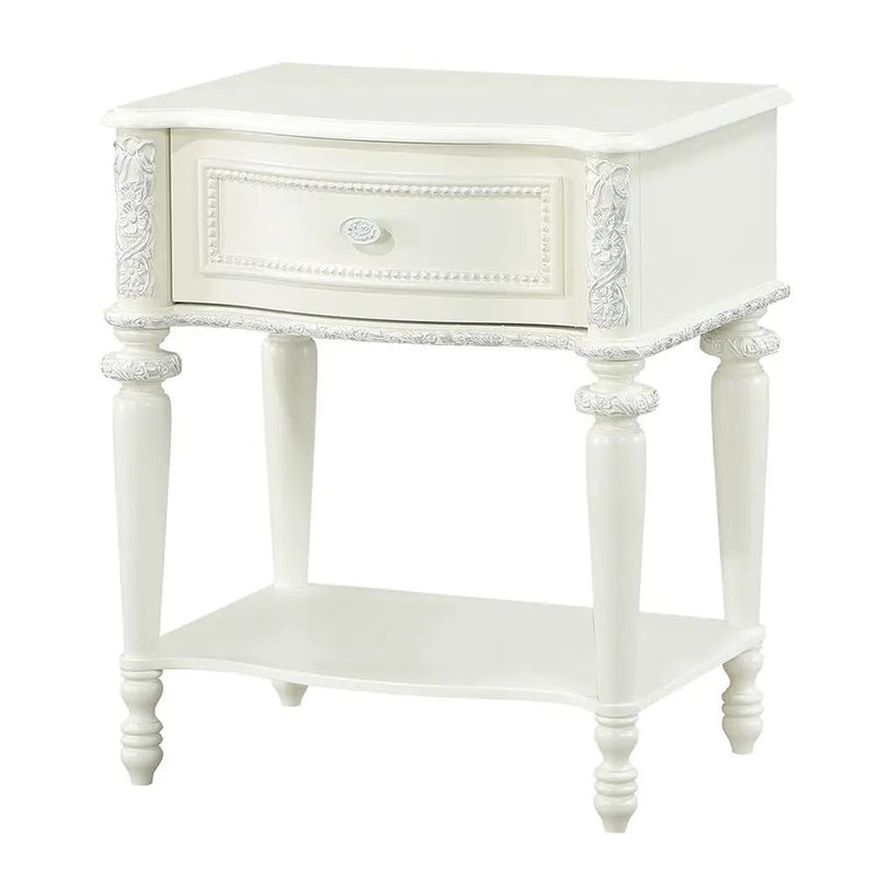 Dorothy - Nightstand With 1 Drawer - Ivory by Unique Piece Furniture
