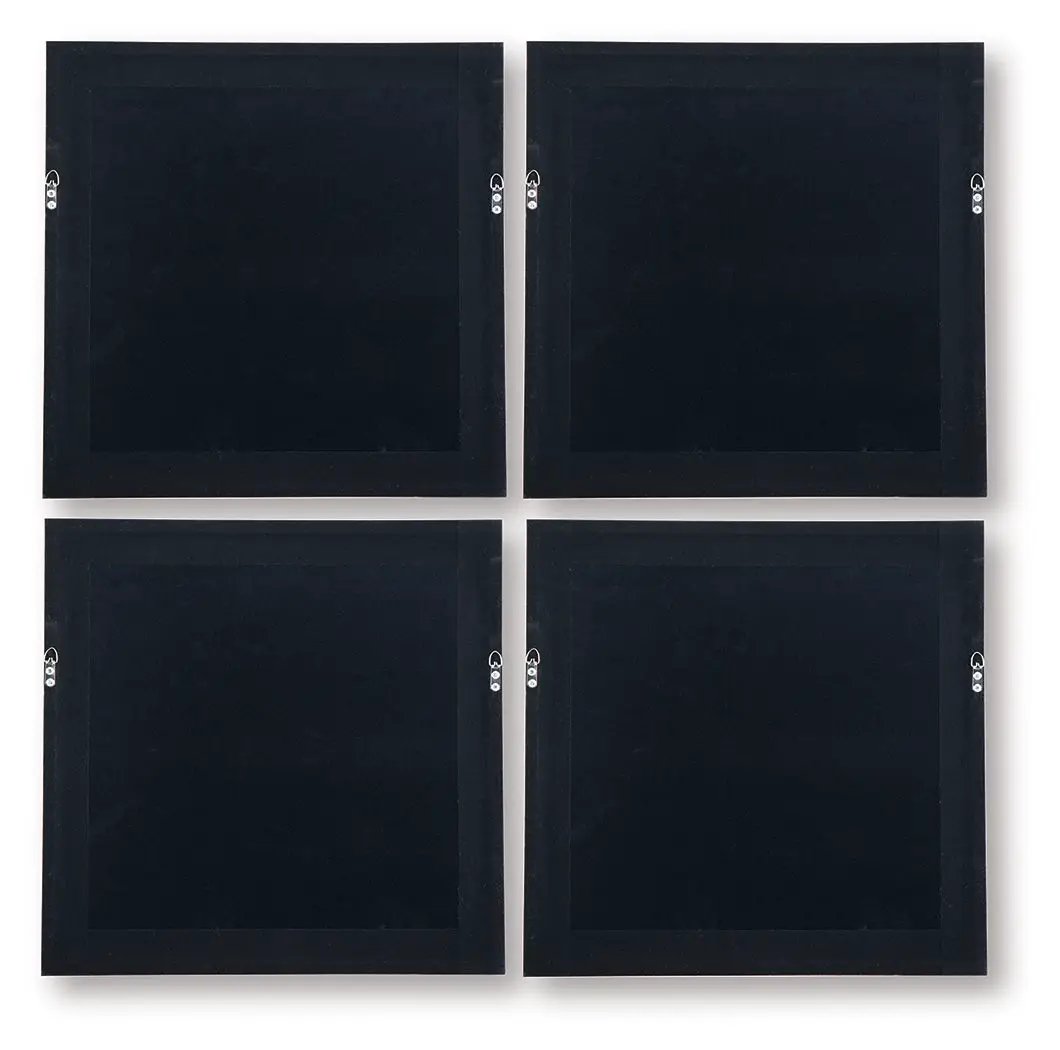 Dallbourne - Wall Art Set (Set of 4) - White / Gold Finish by Unique Piece Furniture